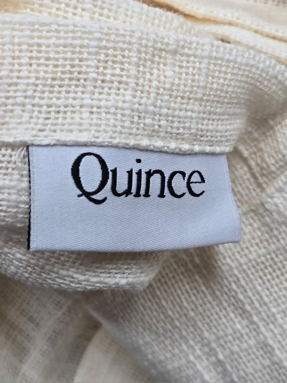 NWT QUINCE Set Of 4 48x84 Cotton Sheer Curtains Ivory 0850